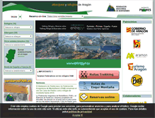 Tablet Screenshot of alberguesyrefugiosdearagon.com